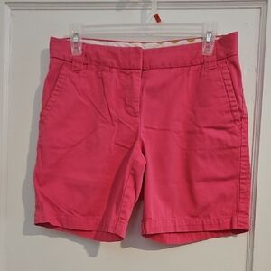 J. Crew Chino Shorts Size 2 Pink City Fit